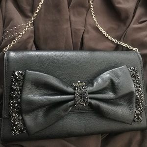 Kate Spade ♠️ bow clutch with chain